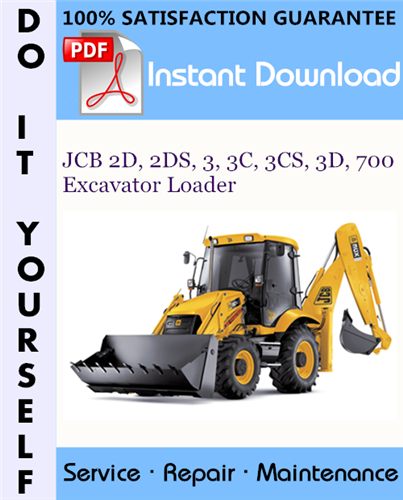 Thumbnail JCB 2D, 2DS, 3, 3C, 3CS, 3D, 700 Excavator Loader Service Repair Workshop Manual ☆