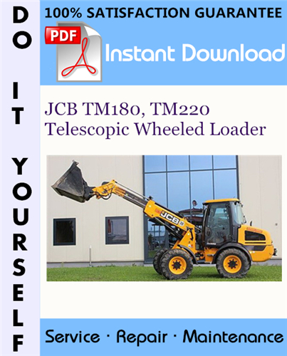 Thumbnail JCB TM180, TM220 Telescopic Wheeled Loader Service Repair Workshop Manual ☆