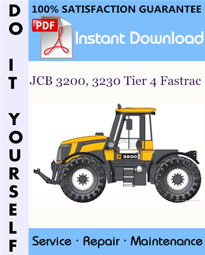 Thumbnail JCB 3200, 3230 Tier 4 Fastrac Service Repair Workshop Manual ☆