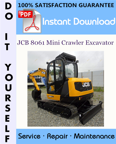 Thumbnail JCB 8061 Mini Crawler Excavator Service Repair Workshop Manual ☆