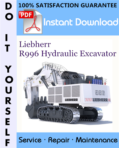 Thumbnail Liebherr R996 Hydraulic Excavator Service Repair Workshop Manual ☆