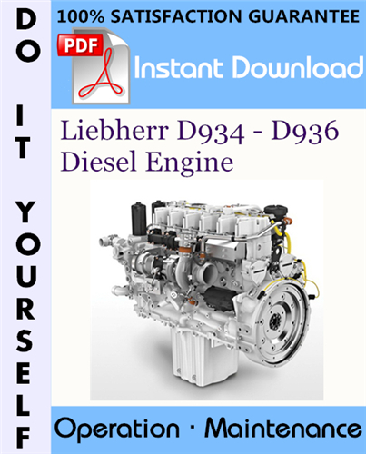Thumbnail Liebherr D934 - D936 Diesel Engine Operation and Maintenance Manual ☆