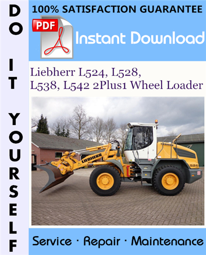 Thumbnail Liebherr L524, L528, L538, L542 2Plus1 Wheel Loader Service Repair Workshop Manual ☆ Thumbnail Liebherr L524, L528, L538, L542 2Plus1 Wheel Loader Service Repair Workshop Manual ☆