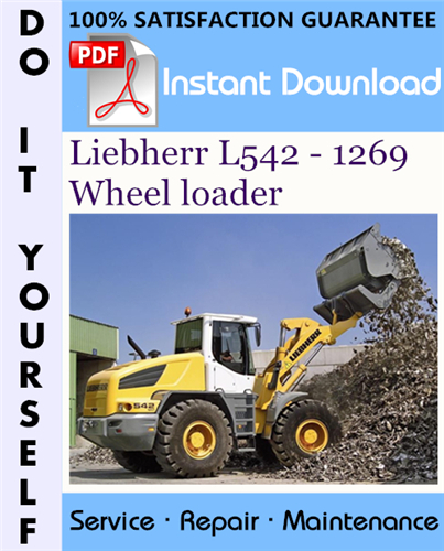 Thumbnail Liebherr L542 - 1269 Wheel loader Service Repair Workshop Manual ☆