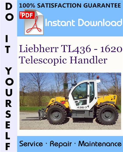 Thumbnail Liebherr TL436 - 1620 Telescopic Handler Service Repair Workshop Manual ☆