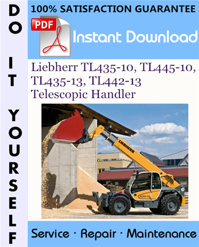 Thumbnail Liebherr TL435-10, TL445-10, TL435-13, TL442-13 Telescopic Handler Service Repair Workshop Manual ☆