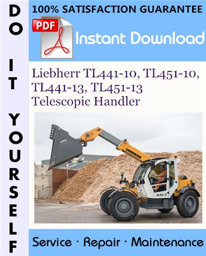 Thumbnail Liebherr TL441-10, TL451-10, TL441-13, TL451-13 Telescopic Handler Service Repair Workshop Manual ☆
