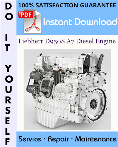 Thumbnail Liebherr D9508 A7 Diesel Engine Service Repair Workshop Manual ☆