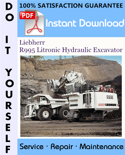 Thumbnail Liebherr R995 Litronic Hydraulic Excavator Service Repair Workshop Manual ☆