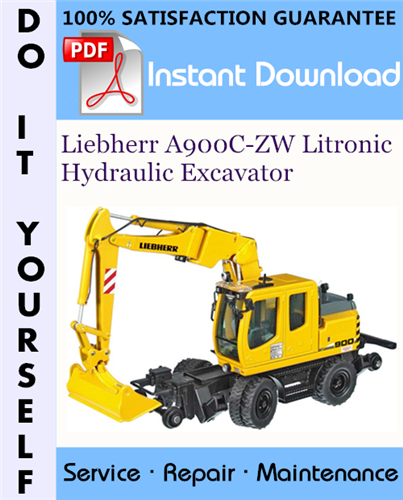 Thumbnail Liebherr A900C-ZW Litronic Hydraulic Excavator Service Repair Workshop Manual ☆