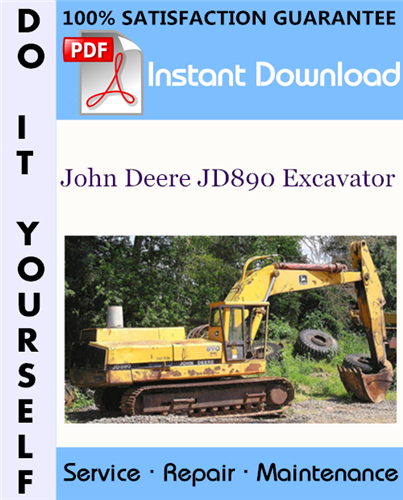 Thumbnail John Deere JD890 Excavator Technical Manual ☆ Thumbnail John Deere JD890 Excavator Technical Manual ☆