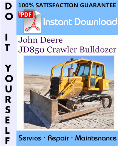 Thumbnail John Deere JD850 Crawler Bulldozer Technical Manual ☆ Thumbnail John Deere JD850 Crawler Bulldozer Technical Manual ☆
