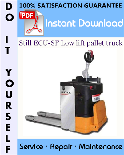 Thumbnail Still ECU-SF Low lift pallet truck Service Repair Workshop Manual ☆