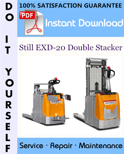 Thumbnail Still EXD-20 Double Stacker Service Repair Workshop Manual ☆