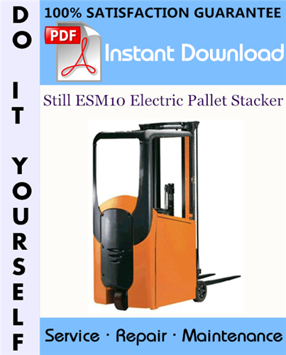 Thumbnail Still ESM10 Electric Pallet Stacker Service Repair Workshop Manual ☆