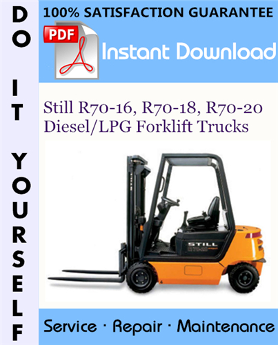 Thumbnail Still R70-16, R70-18, R70-20 Diesel/LPG Forklift Trucks Service Repair Workshop Manual ☆