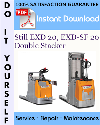 Thumbnail Still EXD 20, EXD-SF 20 Double Stacker Service Repair Workshop Manual ☆