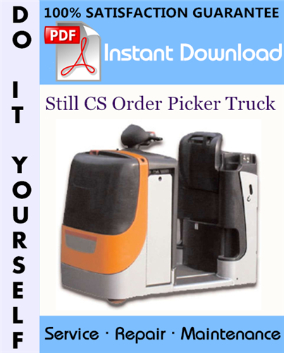 Thumbnail Still CS Order Picker Truck Service Repair Workshop Manual ☆