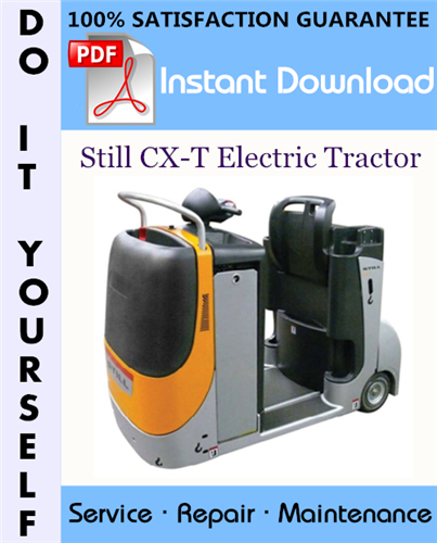 Thumbnail Still CX-T Electric Tractor Service Repair Workshop Manual ☆