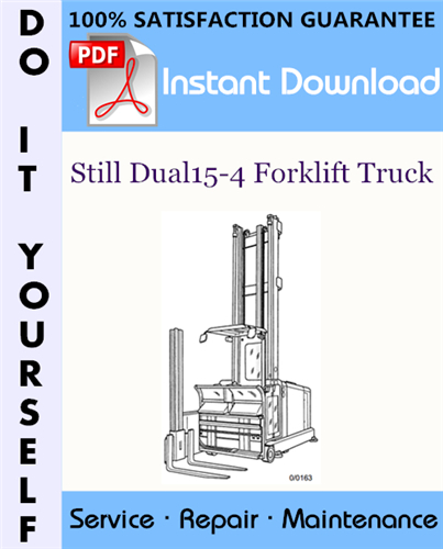 Thumbnail Still Dual15-4 Forklift Truck Service Repair Workshop Manual ☆
