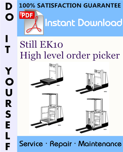 Thumbnail Still EK10 High level order picker Service Repair Workshop Manual ☆