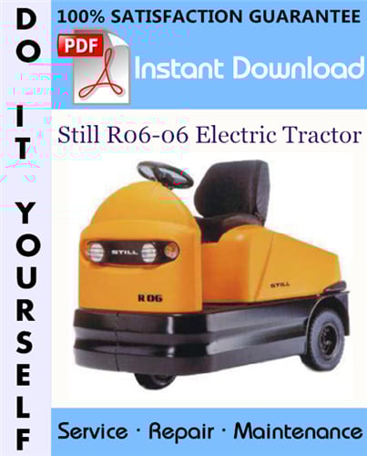 Thumbnail Still R06-06 Electric Tractor Service Repair Workshop Manual ☆ Thumbnail Still R06-06 Electric Tractor Service Repair Workshop Manual ☆