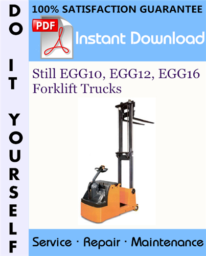 Thumbnail Still EGG10, EGG12, EGG16 Forklift Trucks Service Repair Workshop Manual ☆ Thumbnail Still EGG10, EGG12, EGG16 Forklift Trucks Service Repair Workshop Manual ☆