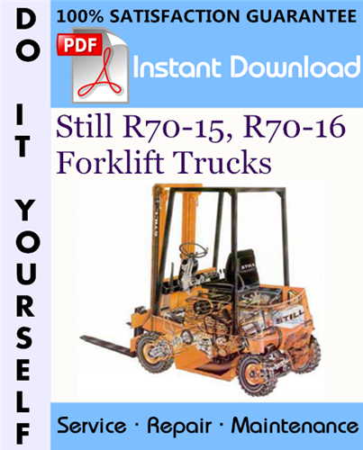 Thumbnail Still R70-15, R70-16 Forklift Trucks Service Repair Workshop Manual ☆ Thumbnail Still R70-15, R70-16 Forklift Trucks Service Repair Workshop Manual ☆
