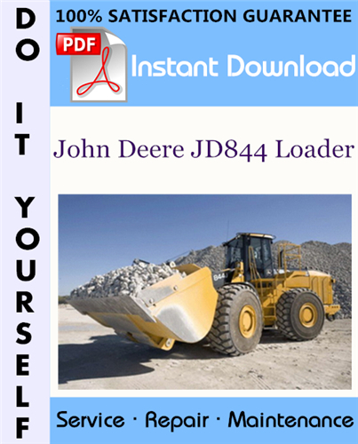 Thumbnail John Deere JD844 Loader Technical Manual ☆