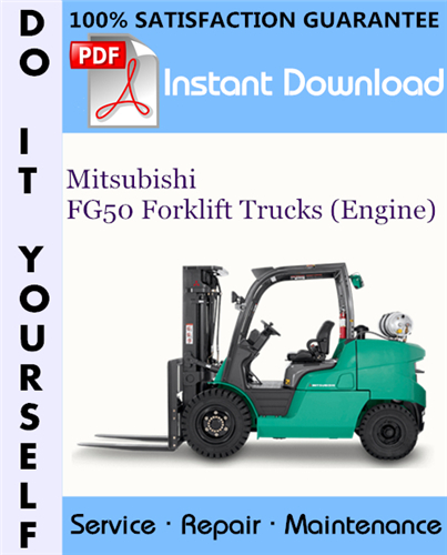 Thumbnail Mitsubishi FG50 Forklift Trucks (Engine) Service Repair Workshop Manual ☆