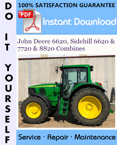 Thumbnail John Deere 6620, Sidehill 6620 & 7720 & 8820 Combines Technical Manual ☆