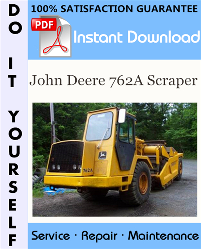 Thumbnail John Deere 762A Scraper Technical Manual ☆