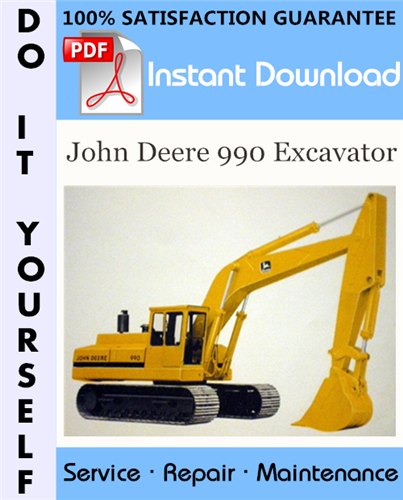 Thumbnail John Deere 990 Excavator Technical Manual ☆ Thumbnail John Deere 990 Excavator Technical Manual ☆