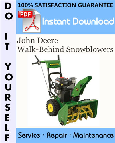 Thumbnail John Deere Walk-Behind Snowblowers Technical Manual ☆ Thumbnail John Deere Walk-Behind Snowblowers Technical Manual ☆