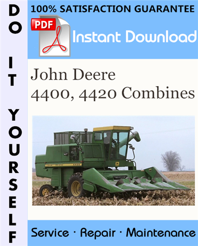 Thumbnail John Deere 4400, 4420 Combines Technical Manual ☆ Thumbnail John Deere 4400, 4420 Combines Technical Manual ☆