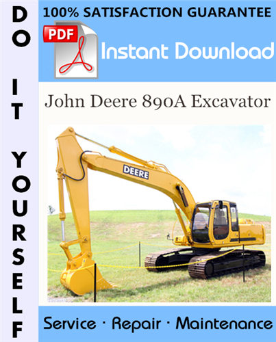 Thumbnail John Deere 890A Excavator Technical Manual ☆ Thumbnail John Deere 890A Excavator Technical Manual ☆