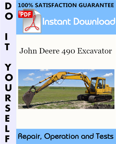 Thumbnail John Deere 490 Excavator Repair, Operation and Tests Technical Manual ☆