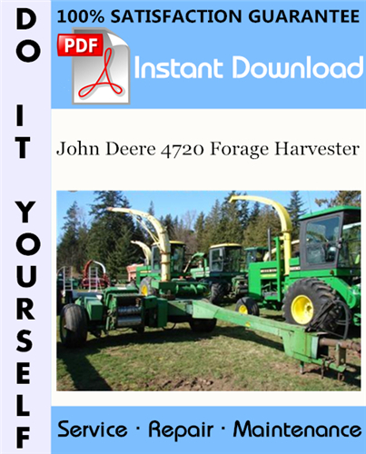 Thumbnail John Deere 4720 Forage Harvester Service Repair Workshop Manual ☆