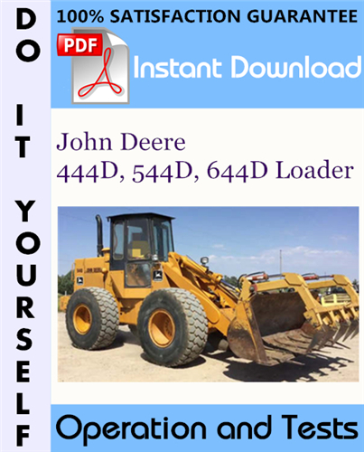 Thumbnail John Deere 444D, 544D, 644D Loader Operation and Tests Technical Manual ☆