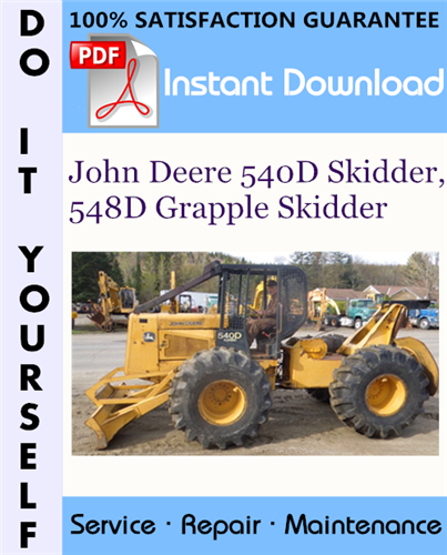 Thumbnail John Deere 540D Skidder, 548D Grapple Skidder Repair Technical Manual ☆