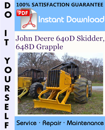 Thumbnail John Deere 640D Skidder, 648D Grapple Skidder Repair Technical Manual ☆ Thumbnail John Deere 640D Skidder, 648D Grapple Skidder Repair Technical Manual ☆