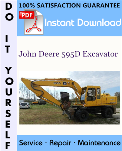 Thumbnail John Deere 595D Excavator Repair Technical Manual ☆