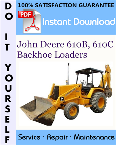 Thumbnail John Deere 610B, 610C Backhoe Loaders Repair Technical Manual ☆