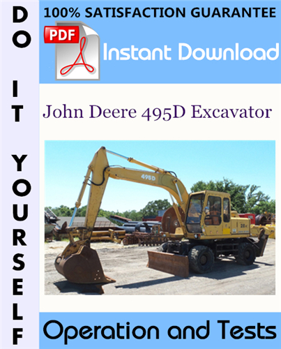 Thumbnail John Deere 495D Excavator Operation and Tests Technical Manual ☆