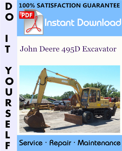 Thumbnail John Deere 495D Excavator Repair Technical Manual ☆