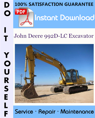 Thumbnail John Deere 992D-LC Excavator Technical Manual ☆ Thumbnail John Deere 992D-LC Excavator Technical Manual ☆