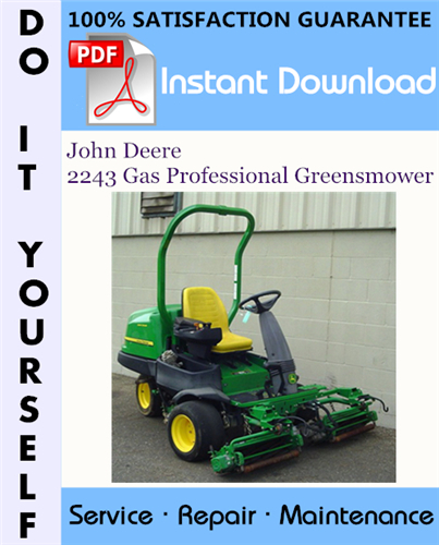 Thumbnail John Deere 2243 Gas Professional Greensmower Technical Manual ☆