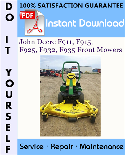 Thumbnail John Deere F911, F915, F925, F932, F935 Front Mowers Technical Manual ☆ Thumbnail John Deere F911, F915, F925, F932, F935 Front Mowers Technical Manual ☆
