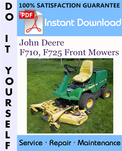 Thumbnail John Deere F710, F725 Front Mowers Technical Manual ☆ Thumbnail John Deere F710, F725 Front Mowers Technical Manual ☆