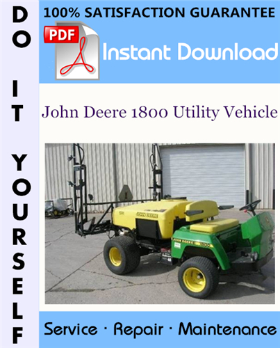 Thumbnail John Deere 1800 Utility Vehicle Technical Manual ☆ Thumbnail John Deere 1800 Utility Vehicle Technical Manual ☆